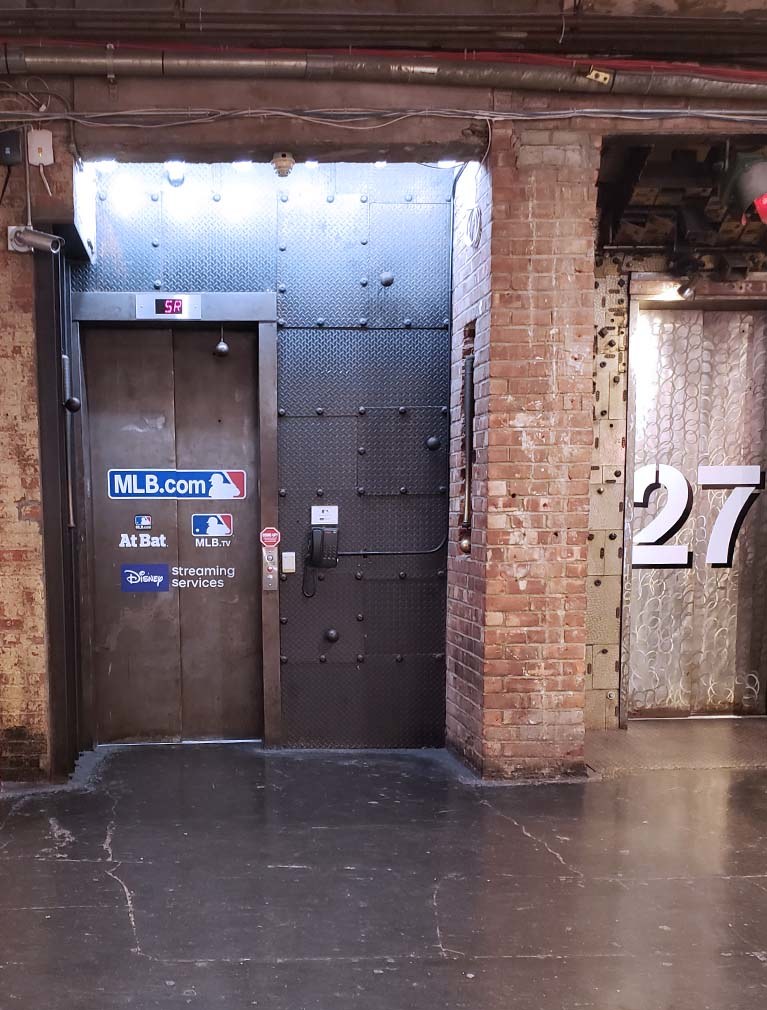 Chelsea market is also home to the MLB.com elevator that resembles an old bank vault